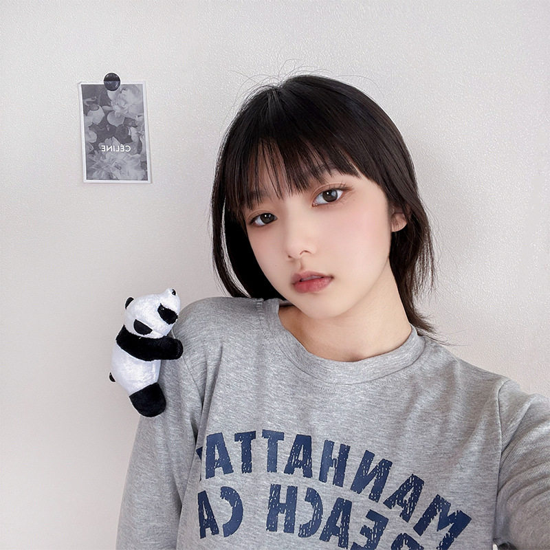 熊猫胸针趴趴熊趴在身上的玩偶卡通别针毛绒可爱公仔娃娃软萌布艺,女装/女士精品,卫衣/绒衫,淘宝优惠券,粉丝福利购,淘宝优惠卷