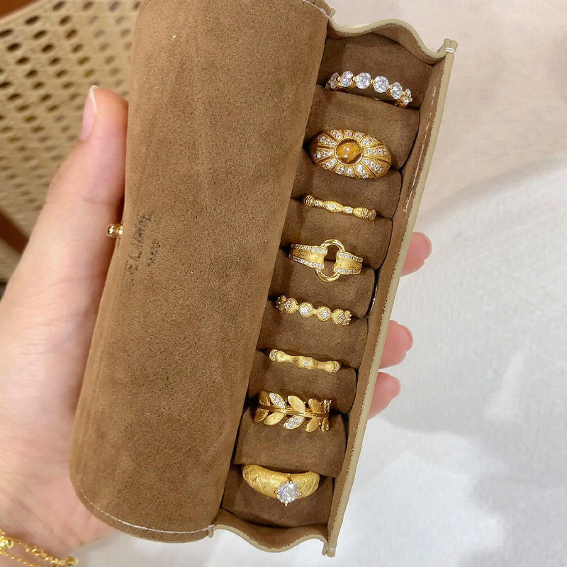 中古风s925纯银锆石拉丝戒指女复古小众高级感轻奢百搭开口指环新,饰品/流行首饰/时尚饰品新,组合套装,淘宝优惠券,粉丝福利购,淘宝优惠卷