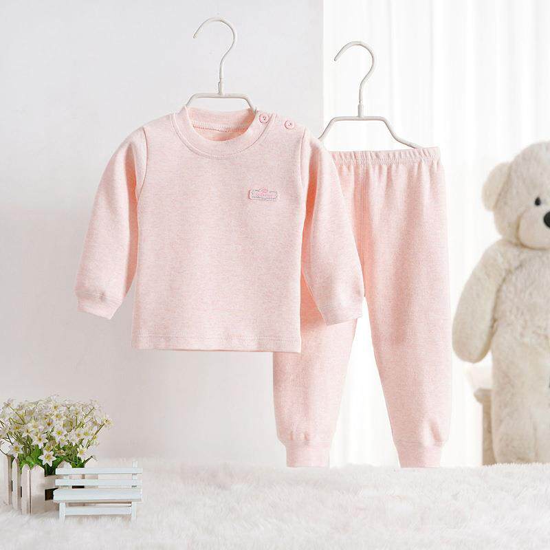 儿童纯棉秋衣秋裤男童女童舒绒彩棉宝宝套装婴儿秋冬全棉保暖内衣