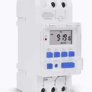 4数显可编程定时器 12V时控器TM919A 220V 2微电脑时控开关 TM919