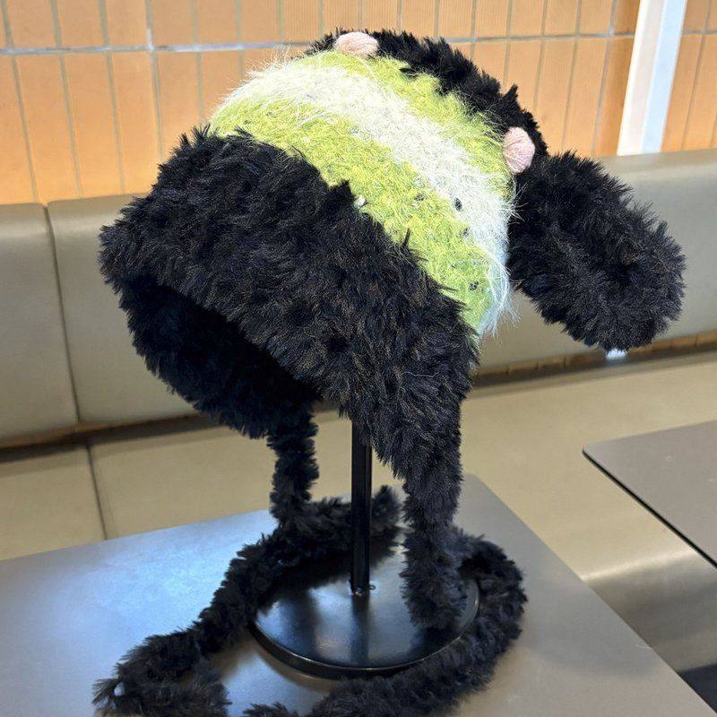 韩版甜美可爱兔耳毛绒渔夫帽子女秋冬防寒保暖百搭显脸小护耳盆帽,服饰配件/皮带/帽子/围巾,帽子,淘宝优惠券,粉丝福利购,淘宝优惠卷