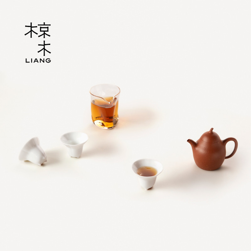 【新品】椋木小香工夫茶具系列透明公道杯朱泥紫砂壶品茗杯礼盒