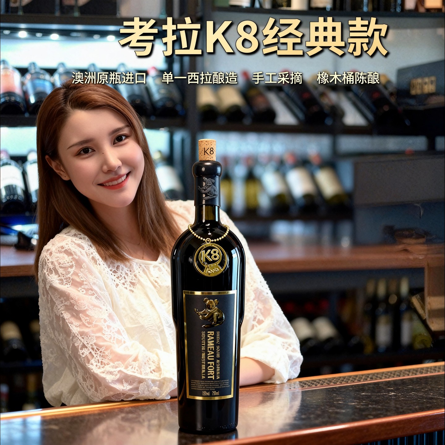 澳洲原瓶进口新版拉摩图堡考拉K8干红葡萄酒2023单一西拉酿造15度