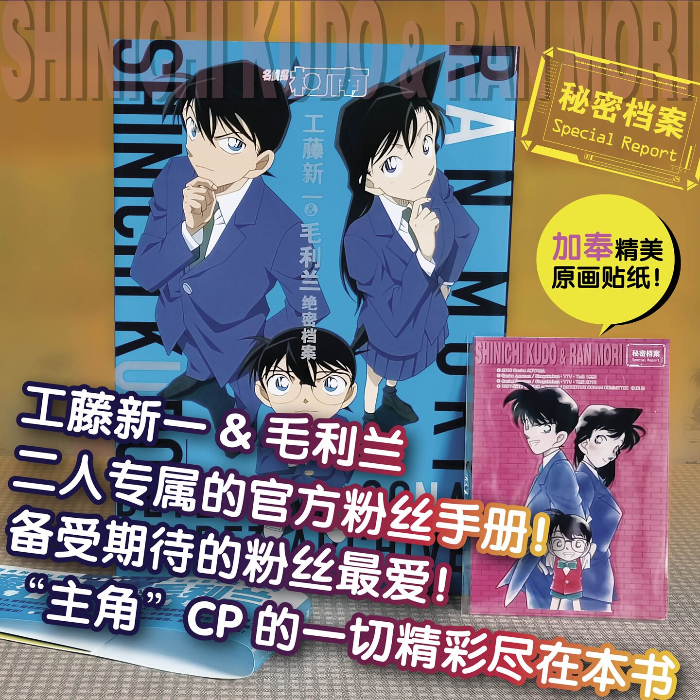 名侦探柯南:工藤新一&毛利兰绝密档案 是《名侦探柯南》系列TV的公式书，包括了工藤新一、毛利兰的主线情节介绍 西西弗书店