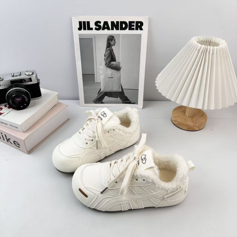 远波清新小白鞋子女2025秋冬新款