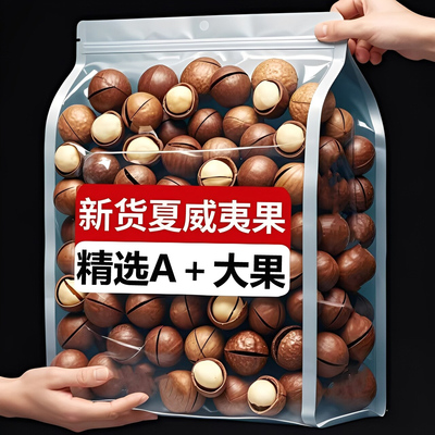 特级夏威夷果坚果官方旗舰店2025年新货整箱5斤健康原味零食500g