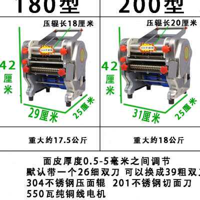 白水有304不锈钢压辊 纯铜线550瓦家用电动压面条机有免拆刀怎么看?