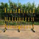 玻璃钢管式 环氧树脂绝缘伸缩围栏电力施工安全防护遮拦黄黑色细管