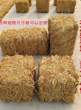 稻草垛子 草垛装饰 草垛凳子干稻草道具圆形方形草垛拍摄道具草墩