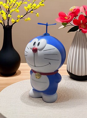 哆啦a梦存新款机器猫大号存钱罐招财猫可爱乔迁礼物收藏客厅摆件