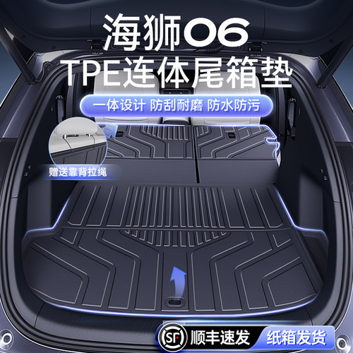 适用于海狮06后备箱垫TPE25款EV\/DMI专用一体式尾箱垫改装饰配件