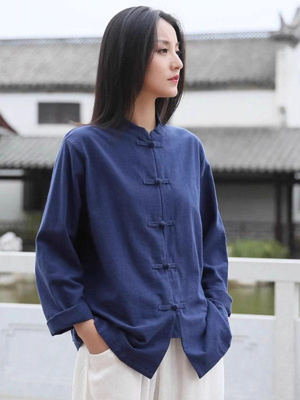 棉麻太极练功服开衫外套中式服禅意套装上衣盘扣春秋复古晨练茶女,女装/女士精品,上衣,淘宝优惠券,粉丝福利购,淘宝优惠卷