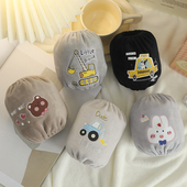 袖 秋冬儿童袖 小孩毛绒手袖 护袖 头 套男女童可爱宝宝婴幼儿防脏套袖