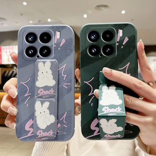 适用于小米17Ultra手机壳17ProMax/15Pro/14横竖屏13Pro桌面支撑架小米12便携推拉11磁吸支架折叠腕带惊叹兔