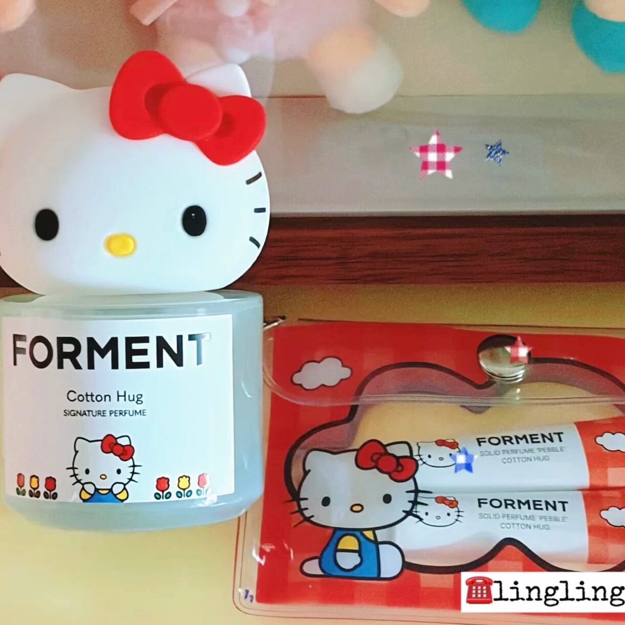 韩国forment田柾国同款hellokitty联名香水皂棉香限量oliveyoung