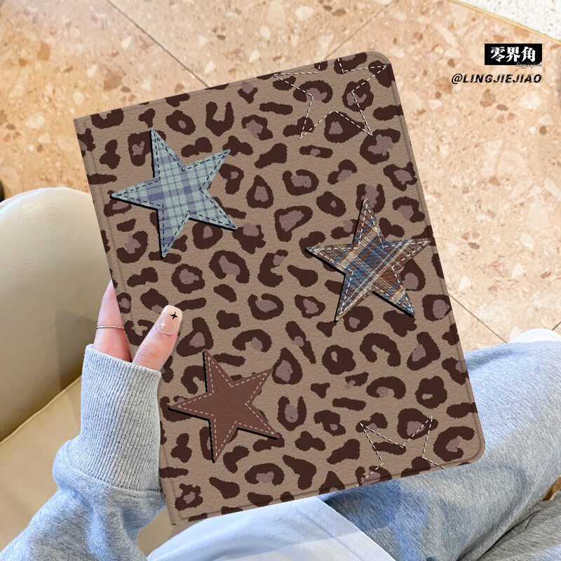 豹纹星星适用于小米平板8保护壳2026新款pad7/6/5pro笔槽11.2寸书本ultra防摔redmipad2pro全包8pro硅胶se