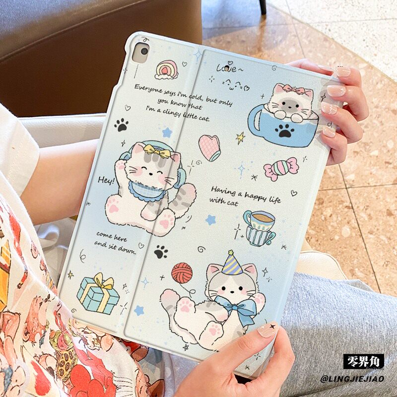 适用于华为平板matepad115s保护套10.4寸书本式SE全包10.8防摔11.5s壳pro11围巾小猫m6硅胶2025款air荣耀10/9