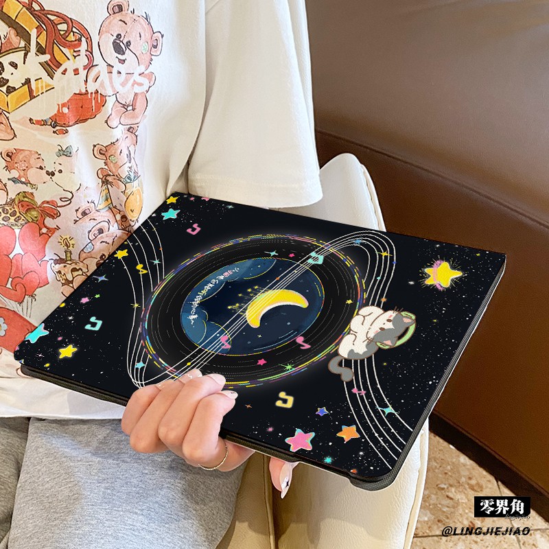 适用于ipadPro保护套air7/6书本式苹果iPad10笔槽8七平板壳11代2025新款10.9小猫电台mini7壳2022硅胶第九八