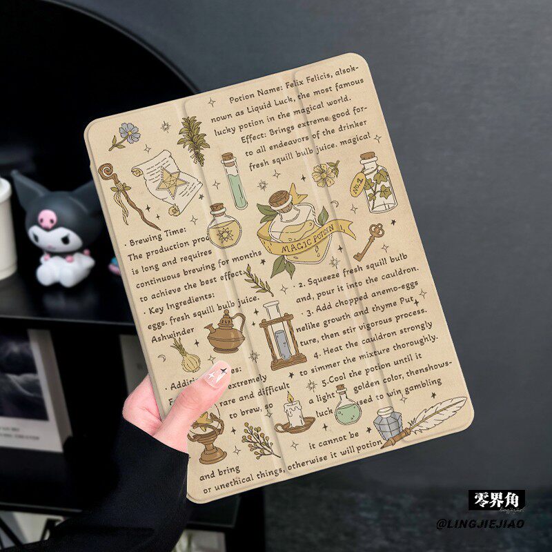 实验药水适用于华为matepad10.4保护套带笔槽2025新款matepadpro10.8保护壳硅胶11寸全包软边荣耀平板7三折式