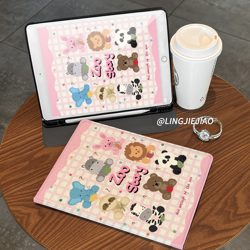 可爱粉格matepad115s书本式2024新款pro适用于华为平板保护套m6全包10.8寸硅胶se防摔壳air带笔槽11荣耀v8pro