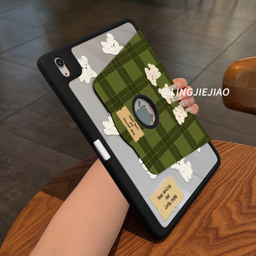 适用于ipad露标旋转亚克力保护壳