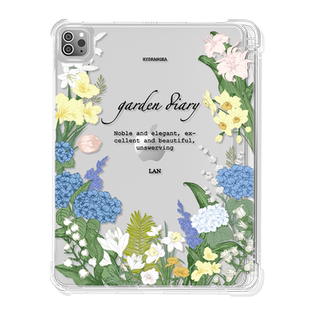 【送钢化膜】适用于ipadair5保护套2022新款ipad10平板壳mini6绿色植物第九代透明2017六5八迷你4笔槽10.2寸