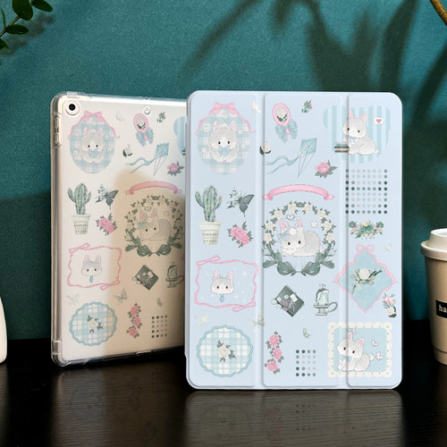 适用于ipad三折硅胶保护壳防摔