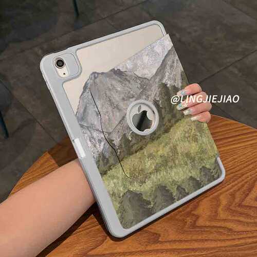 适用于ipad露标旋转亚克力保护壳