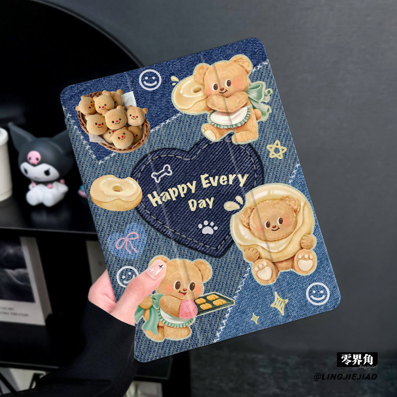 适用于ipad三折硅胶保护壳防摔