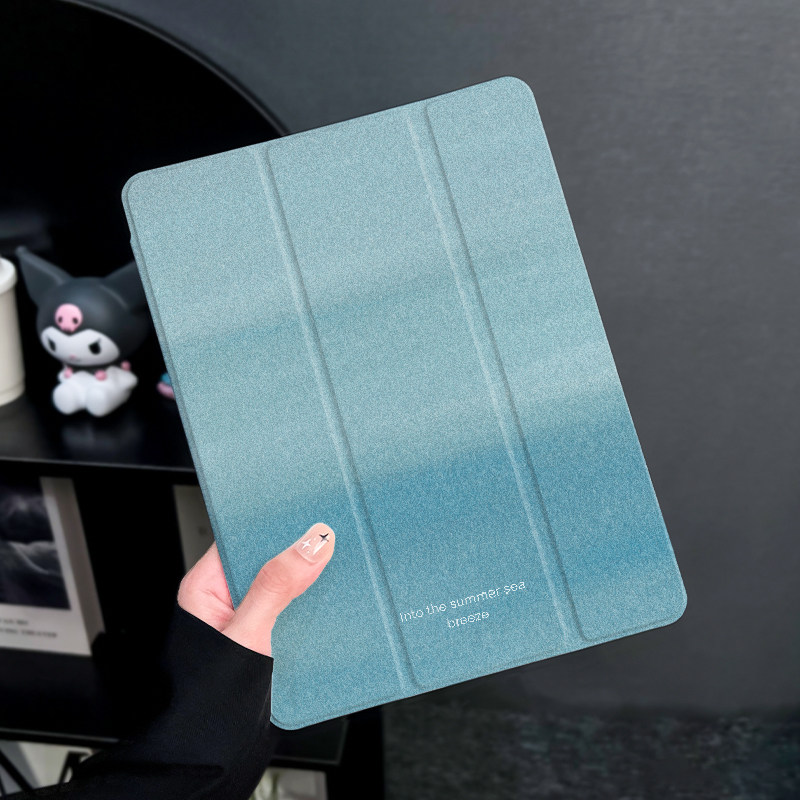 蓝色渐变适用于华为matepadPro11保护套2025新款matepad壳10.1英寸硅胶10.4三折式荣耀平板7防摔带笔槽女软壳