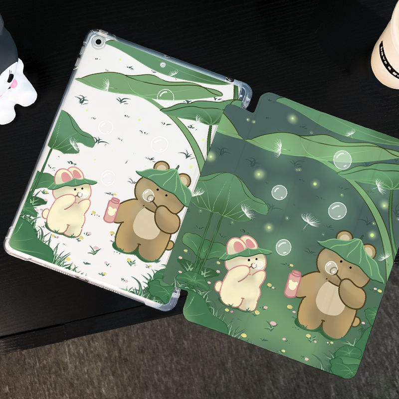 适用于ipad三折硅胶保护壳防摔