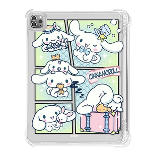 【送钢化膜】适用于ipad10保护套2022新款air5/2平板壳mini6/4笔槽第9代九2018透明pro11可爱库洛苹果Air4软