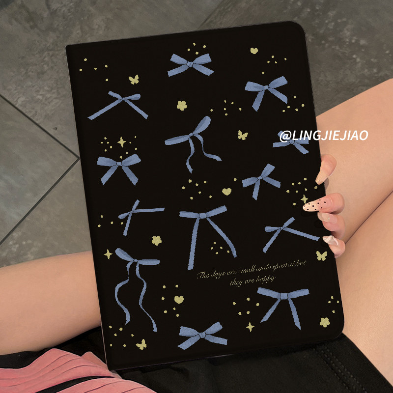 适用于华为matepad11平板保护壳2024新款蓝色蝴蝶11.5s防摔套pro硅胶女10.8寸se书本式8.4全包m6带笔槽荣耀9