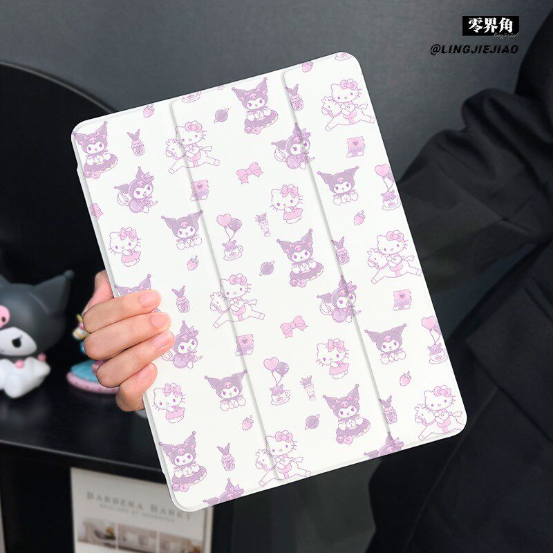 可爱库洛适用于ipad10保护套air7/6/5平板壳2025苹果11代第九13寸10代mini7三折硅胶ipadpro11/12.9寸带笔槽5