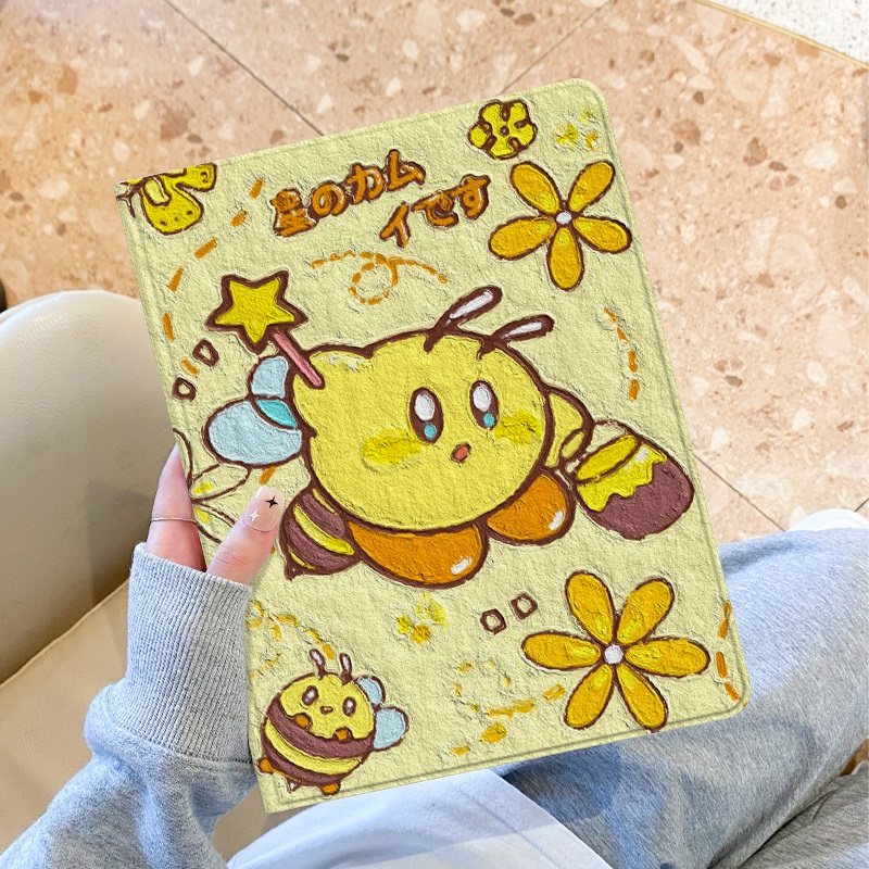 适用于ipad保护套ipad9壳可爱卡比苹果air5第十代平板2022新款pro11带笔槽10.2硅胶全包mini6防摔ari4书本式