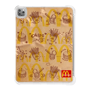 【送钢化膜】适用于ipadair5保护套ipad10平板壳2022新款mini6网红字母10.2寸第九代透明2017六5八迷你4笔槽