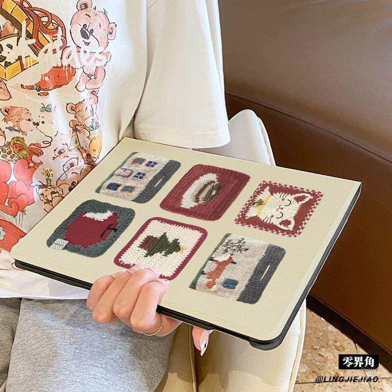 适用于华为平板matepad保护壳2024款毛线小猫11.5s全包10.4寸air防摔se套Pro11硅胶13.2书本式m6荣耀v87pro女