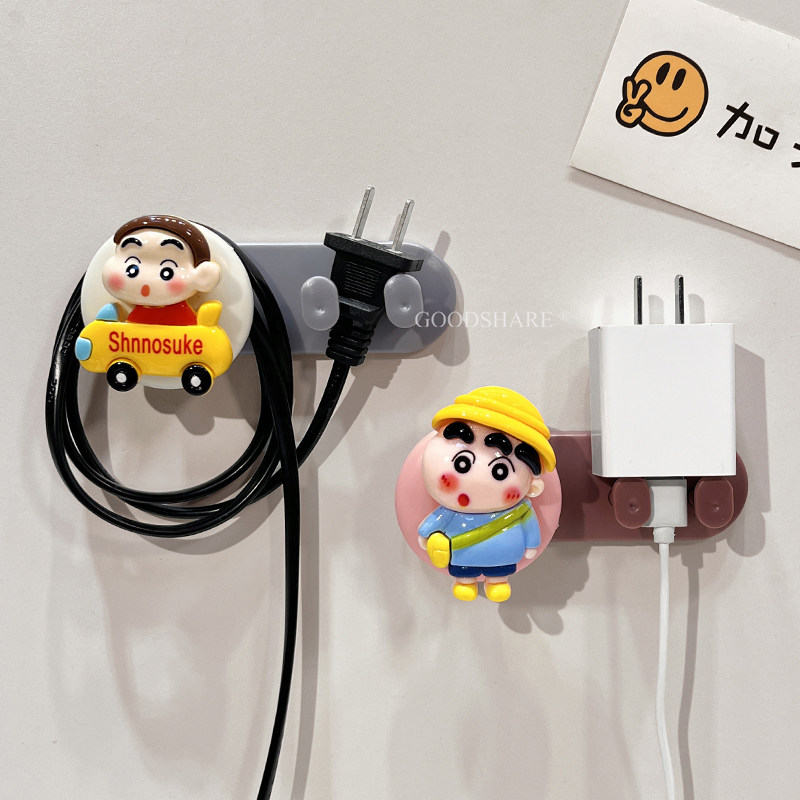 电源线挂钩免打孔粘胶可爱卡通图片
