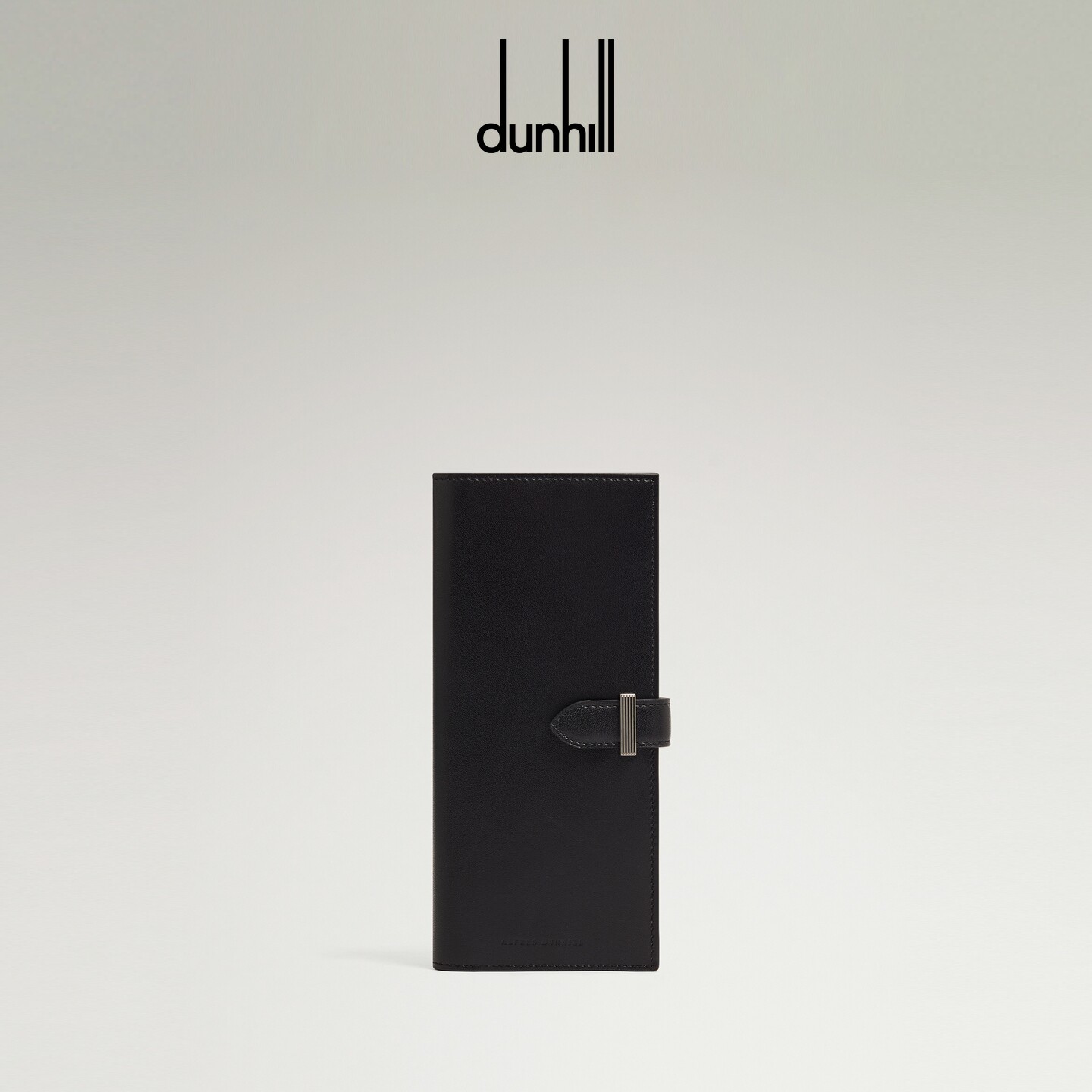 2026春夏新品dunhill登喜路男士黑色复古小牛皮Alfred长款皮夹