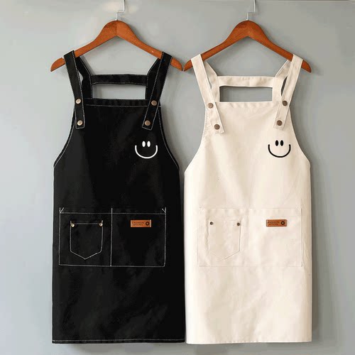 简约围裙定制美甲logo印字时尚