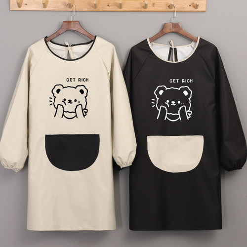 2025大码新款长袖防水围裙