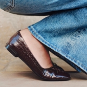 BALLERINA 女士黑色芭蕾舞平底鞋 CHOO SCARLETT 新年礼物 JIMMY