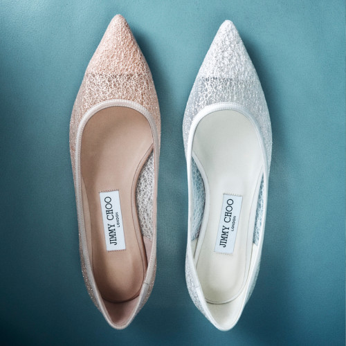 [双11抢先购]JIMMY CHOO/LOVE FLAT女棉花糖闪粉平底单鞋