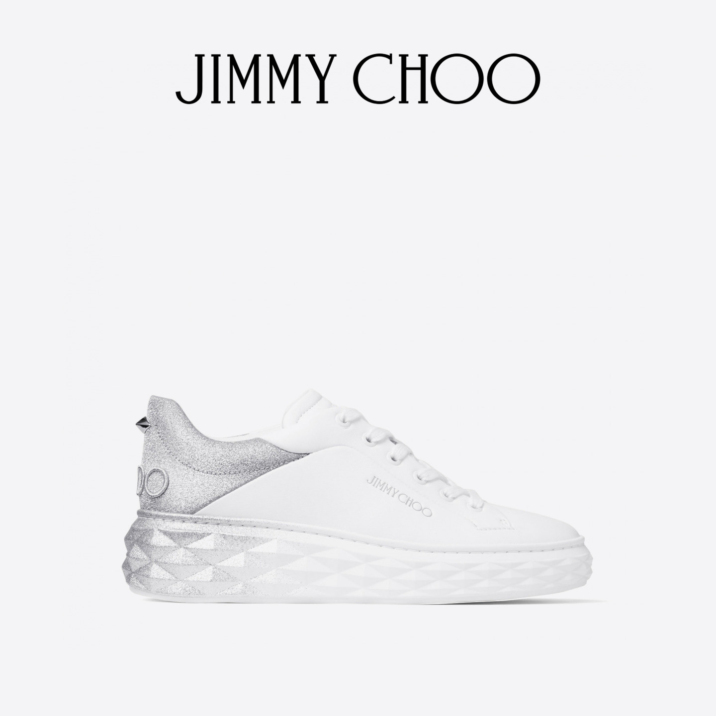 JIMMYCHOO/皮革闪粉休闲鞋