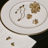 女士 JIMMY 花卉饰耳钉 CORSAGE STUDS CHOO LACE