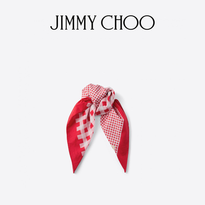 [RIVIERA夏季度假系列]JIMMY CHOO/SULA BANDANA 女士 格纹方巾