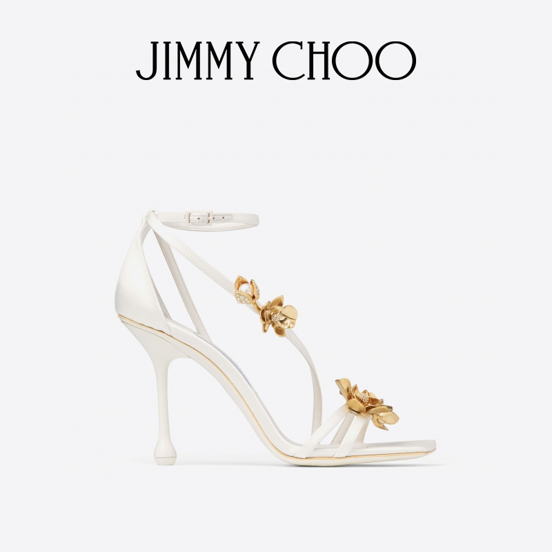 JIMMYCHOO/ZEA花卉饰凉鞋