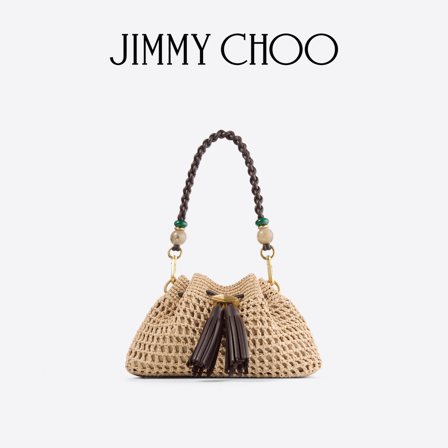 JIMMY CHOO/CINCH S女士拉菲草单肩包幸福袋