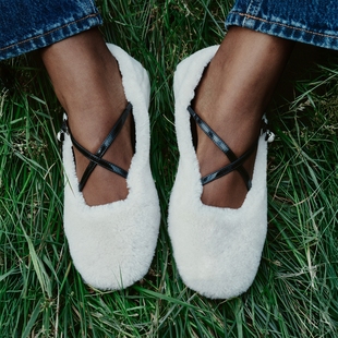 [新年礼物]JIMMY CHOO/ELERI BALLERINA S 女士 芭蕾舞高跟鞋