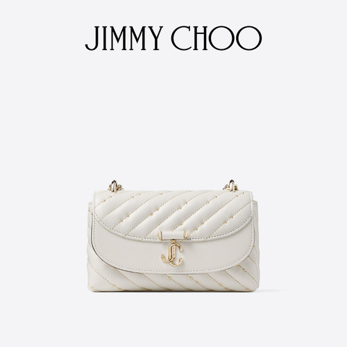 JIMMY CHOO/CURVE XBODY/S女士拿铁色珍珠饰斜挎包